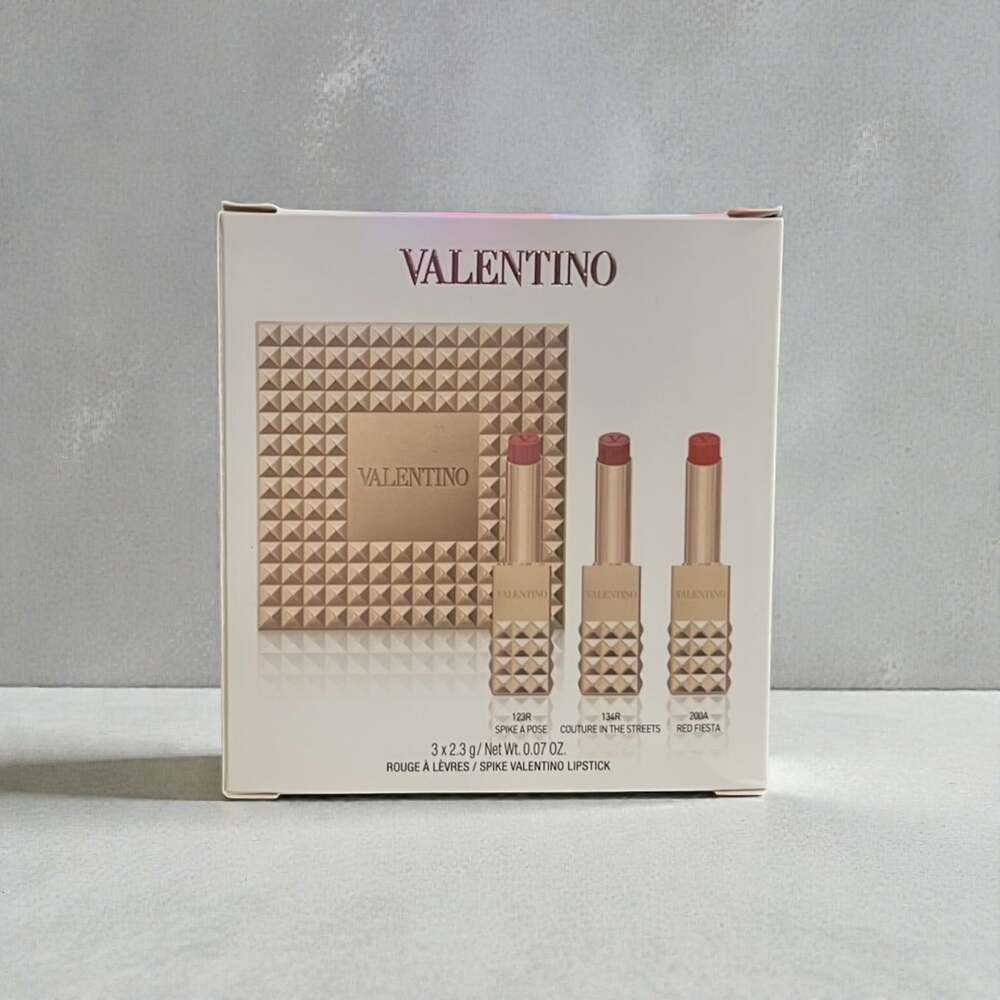 Valentino Spike Buttery Matte Refillable Lipstick Trio $150 Value - Picture 7 of 9